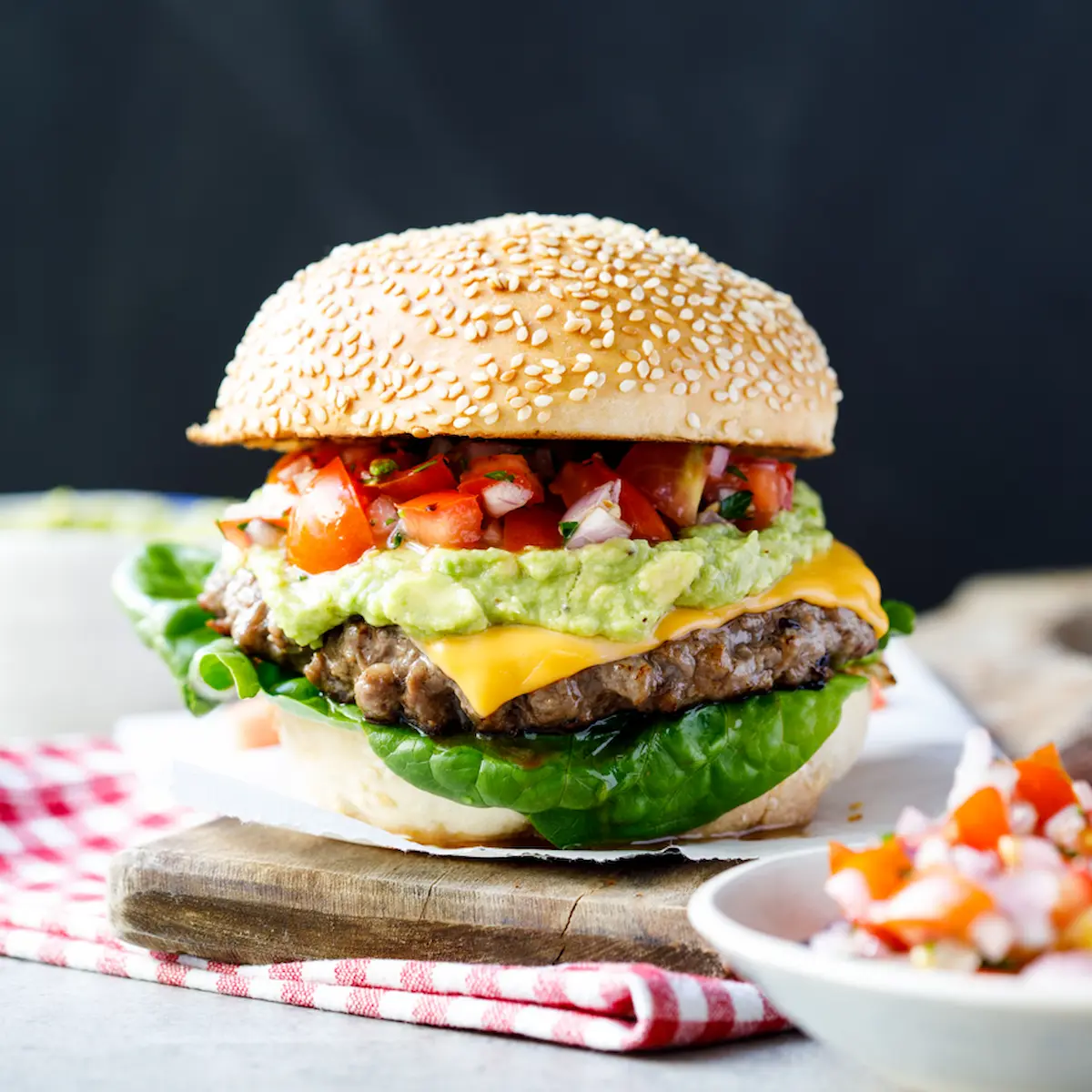 Mexican-Style Spicy Beef Burger is a fusion of traditional Mexican flavors and elements of an American-style burger