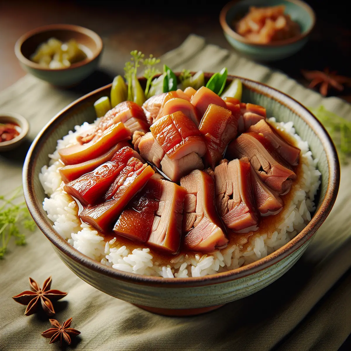 Succulent and Flavorful Slow-Cooked Pork Trotter Rice: A Southern Chinese Delicacy at Your Fingertips!